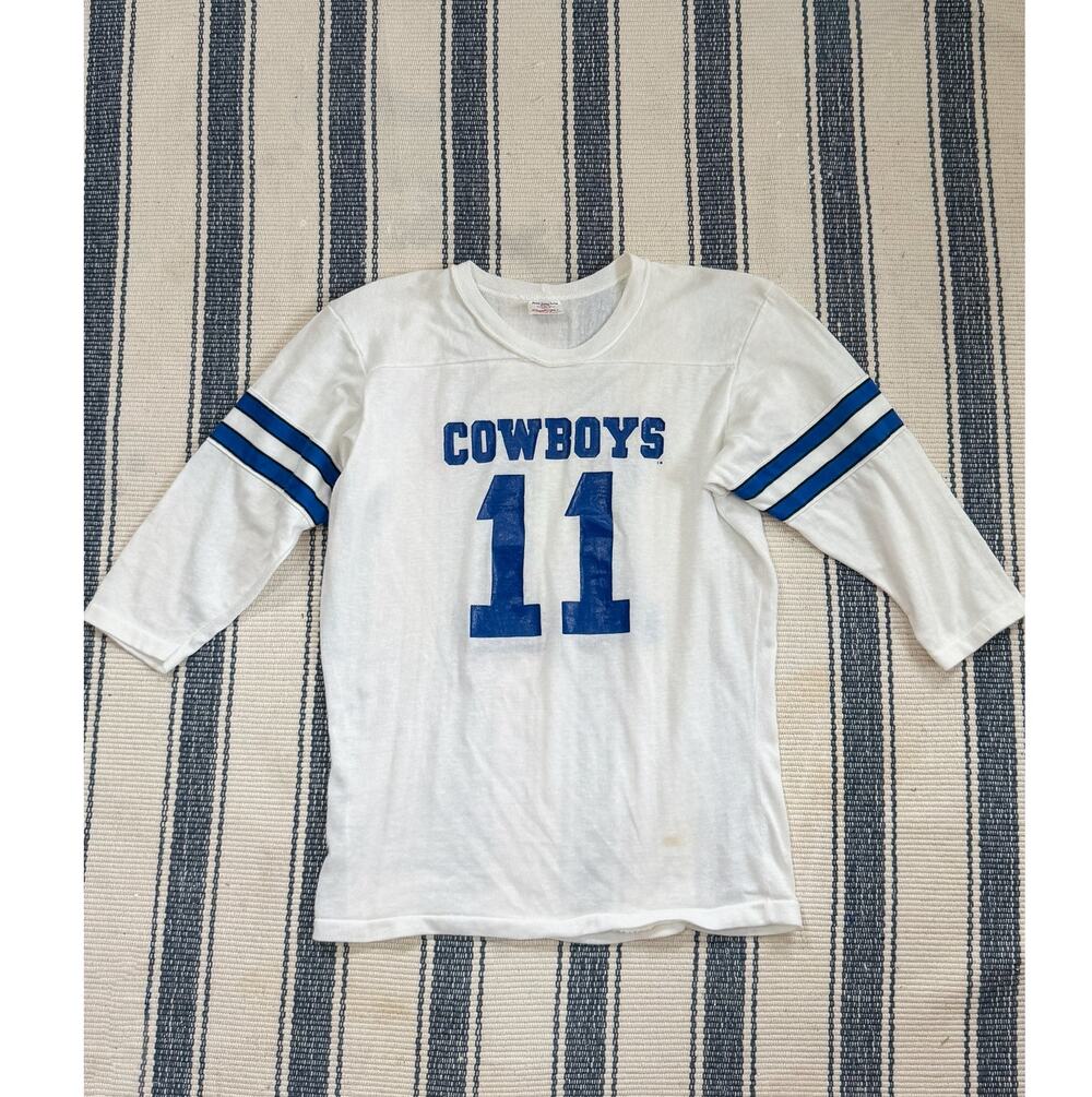 Vintage 80s Dallas Cowboys NFL Rawlings Football Jersey Shirt #11 (M)